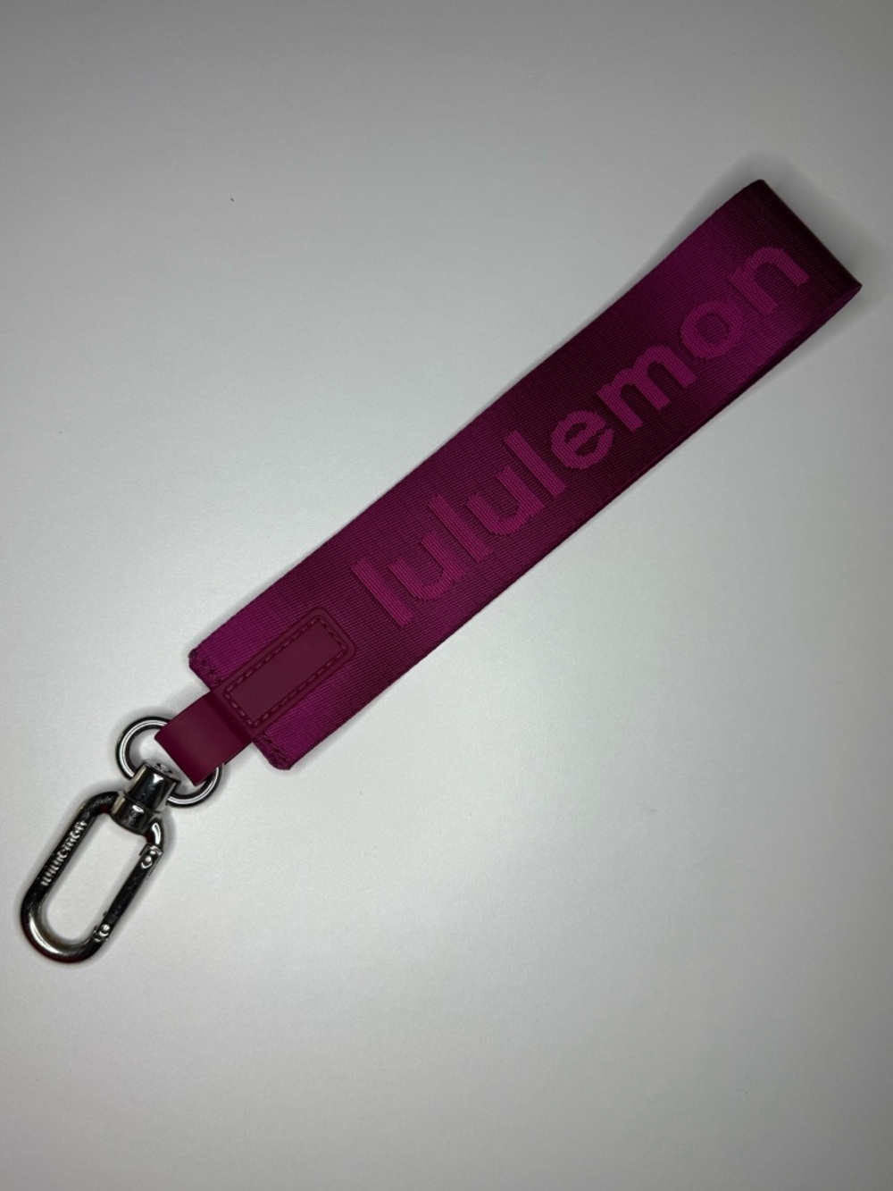 Lululemon Logo Wrist Strap Keychain